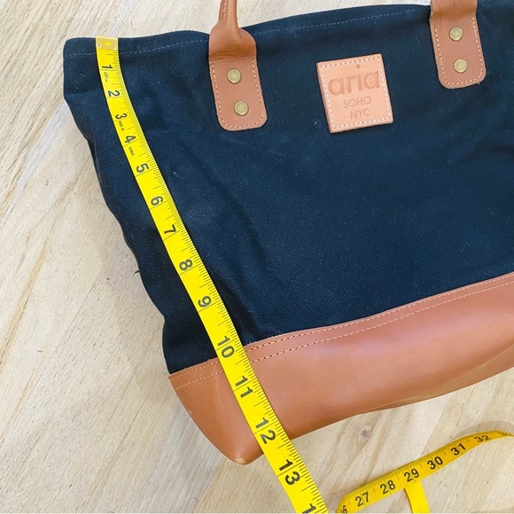 NEW Aria canvas leather tote bag - Picture 5 of 9